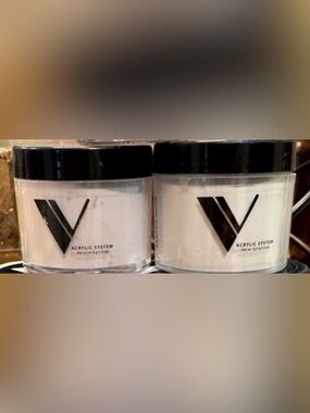 V Acrylic System White Nail Powder - Professional Acrylic Nail Dipping Powder